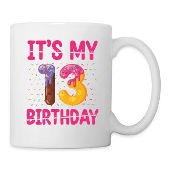 C’est mon 13e anniversaire | Saupoudrer des | à thème - Mug blanc - blanc - Droite