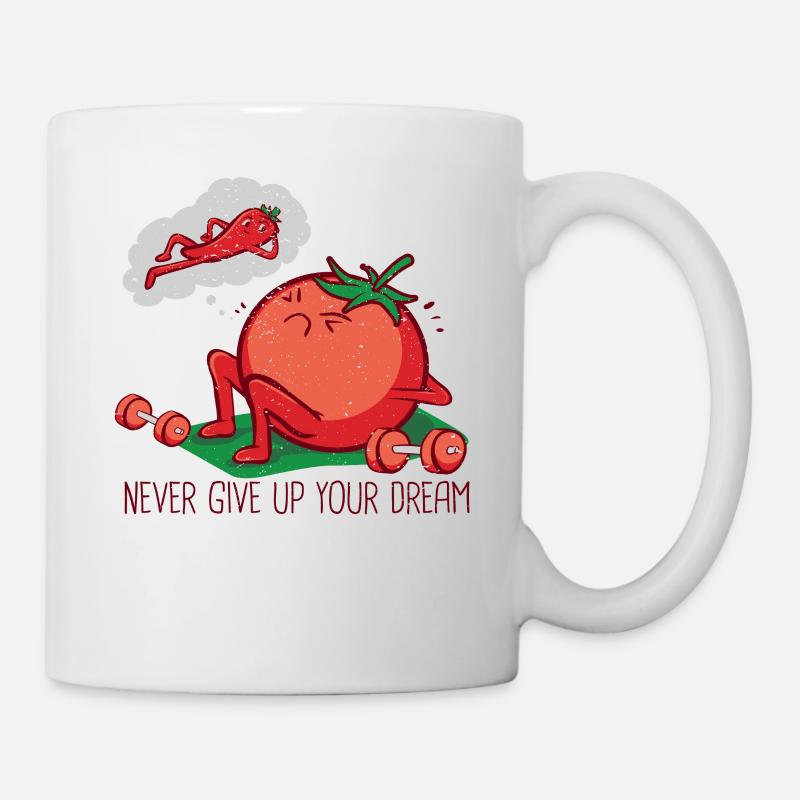 Hobby Jardinier Sport Chili Poivre Tomate Bodybuilder - Mug blanc - blanc