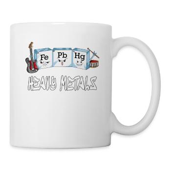 Fe Pb Hg Metal fans Musik Chemie Chemikanten - Tasse - Weiß - Rechts
