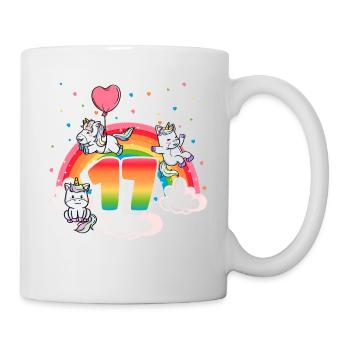 17th Birthday Rainbow Unicorn Theme - Mug - white - Right