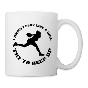 Joueuse de tennis Femme Tennis Girls Tennis Club - Mug blanc - blanc - Droite