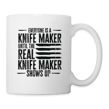 Couteau Auto Forgeron Damascus Steel - Mug blanc - blanc - Droite