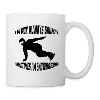 Snowboard Spruch Snowboardfahrer Wintersport - Tasse - Weiß - Rechts