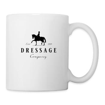 Dressurpferd - Pferdedressur Dressur - Tasse - Weiß - Rechts