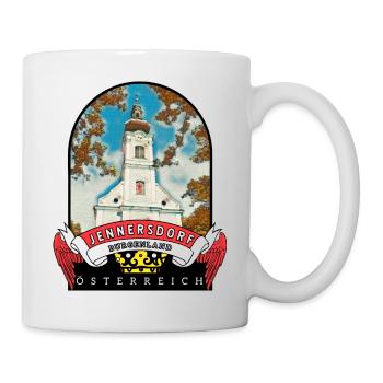Burgenland Jennersdorf Österreich Souvenir - Tasse - Weiß - Rechts