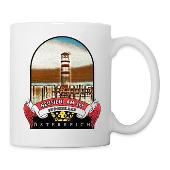Burgenland Neusiedl am See Österreich Souvenir - Tasse - Weiß - Rechts