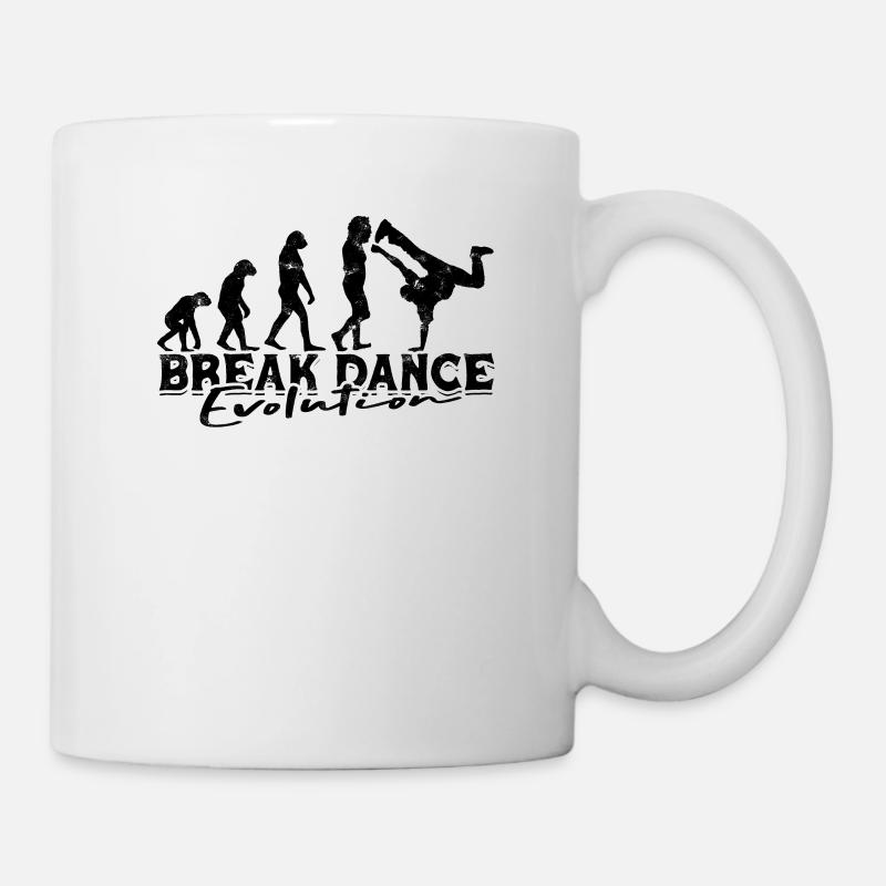 Break Dance Evolution - Breakdance - Tasse - Weiß