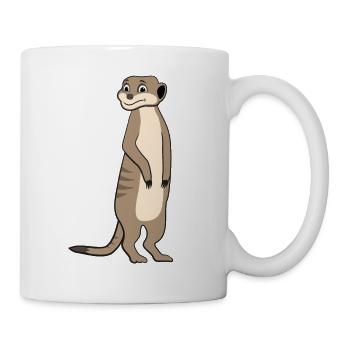 Meerkat Lover Gift Funny Animals - Mug - white - Right