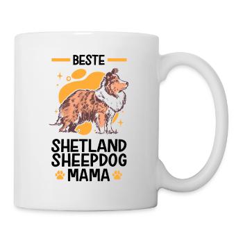 Beste Shetland Sheepdog Mama Shetland Sheepdog - Tasse - Weiß - Rechts