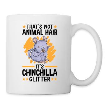 This is Chinchilla Glitter Woolly Mouse Rodent - Mug - white - Right
