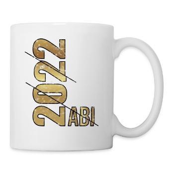 Abitur 2022 Geschenk Junge Mädchen Abi 2022 - Tasse - Weiß - Rechts