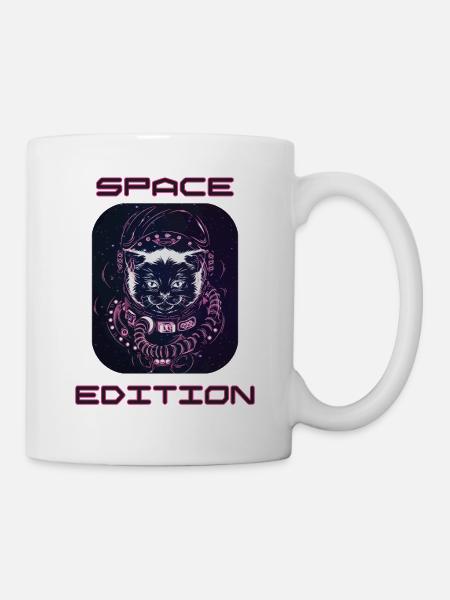 Space Cat - Tasse - Weiß