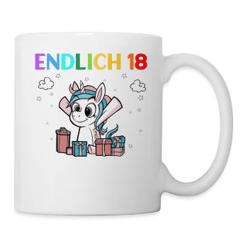 Endlich 18 Meine Eltern Wohnen Immer Noch Bei mir - Tasse - Weiß - Rechts