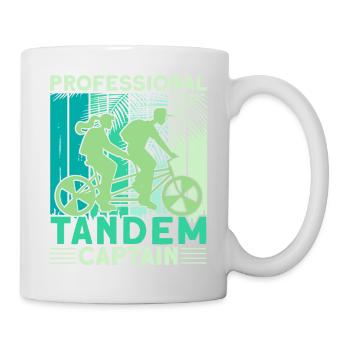 Professional Tandem Captain Couple Cycling - Mug - white - Right
