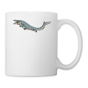 Mosasaurus I Marine Repiel Cretaceous Fossils - Mug - white - Right