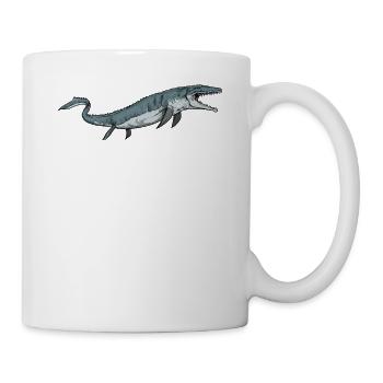Mosasaurus I Marine Repiel Cretaceous Fossils - Mug - white - Right