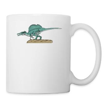 Spinosaurus I Dornechse Kreidezeit Fossil - Tasse - Weiß - Rechts