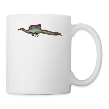 Spinosaurus I Dornechse Kreidezeit Fossil - Tasse - Weiß - Rechts