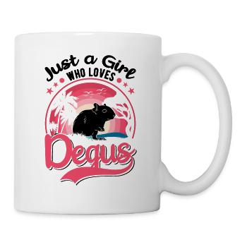 Juste une fille qui aime Degus Girls - Mug blanc - blanc - Droite
