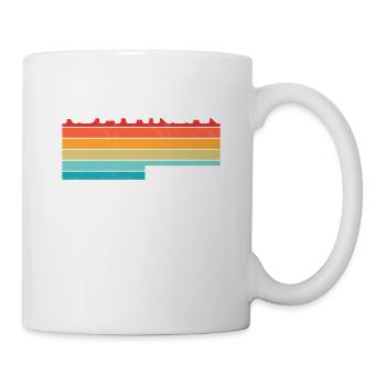 Vintage Thaïlande Vacances Asie Coucher de Soleil Ko Pha Ngan - Mug blanc - blanc - Droite