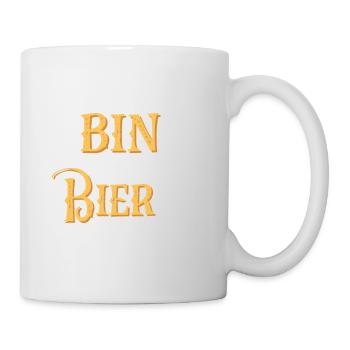 Ich bin dann mal Bier trinken Biertrinker Humor - Tasse - Weiß - Rechts