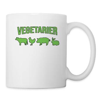 Vegetarier - Tasse - Weiß - Rechts