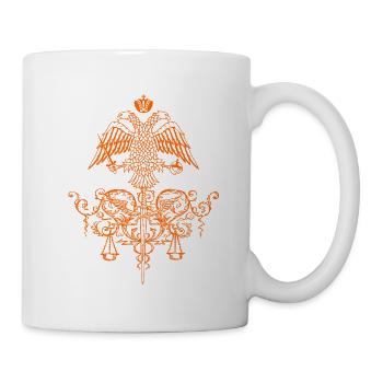 Rittersymbol Gewichtsschwert - Tasse - Weiß - Rechts