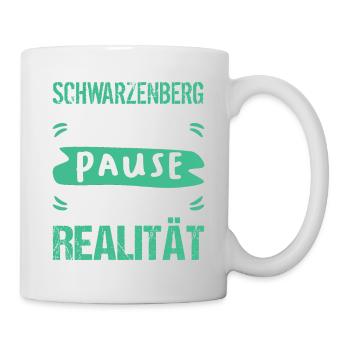 Schwarzenberg ist meine Pause - Tasse - Weiß - Rechts