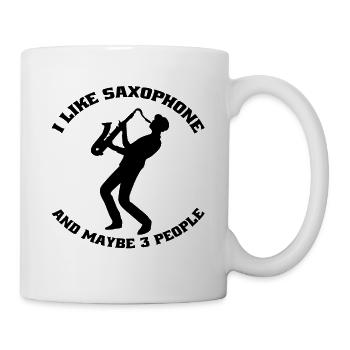 Saxophone Saxophonist Instrument Saxophone Music - Mug - white - Right