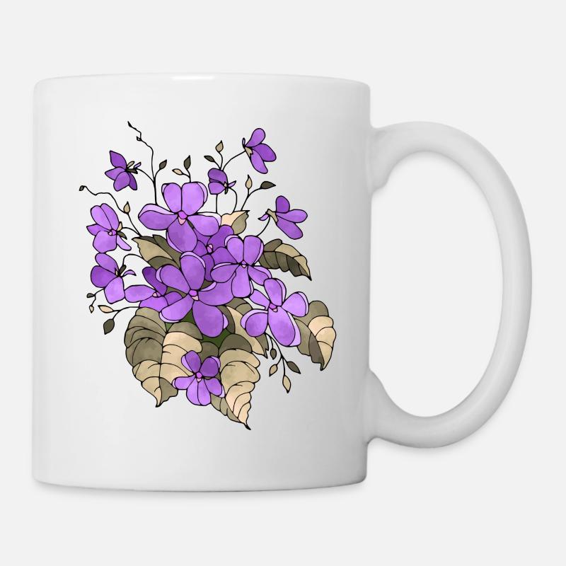 Fleur - Mug blanc - blanc