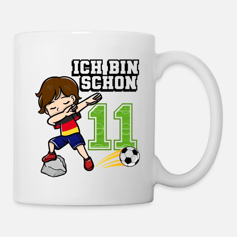 Fußball Junge Es Ist Mein 11. Geburtstag Deutsche - Tasse - Weiß