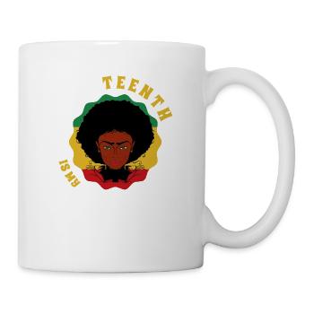 Juneteenth is my Independence Day Black - Mug - white - Right