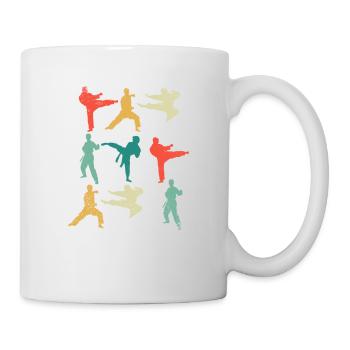 Vintage Martial Arts Fun Karate Taekwondo Boxen - Tasse - Weiß - Rechts