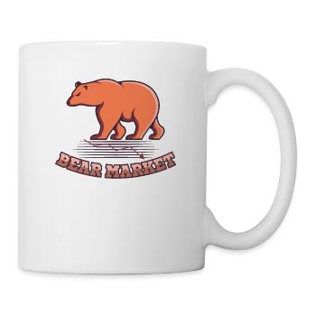 Bear Market Investor Bull Bear Day Trader Stock - Mug - white - Right