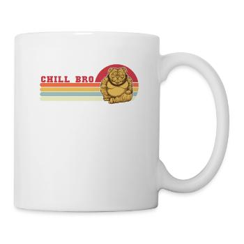 Chill Bro Dogfather Dog Daddy Dog Mom Dog Lover - Mug - white - Right