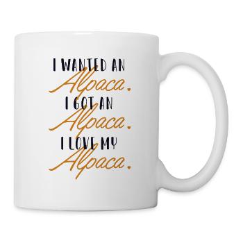 I love my Alpaca Llama Vicuna Guanaco Breeder - Mug - white - Right