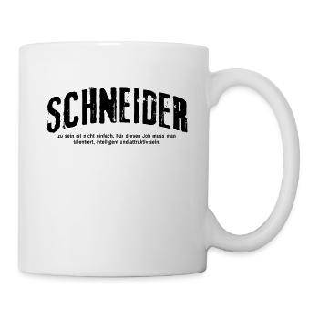 Schneider zu sein ist nicht einfach - Tasse - Weiß - Rechts