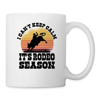 Rodeo Western Cowboy Wild West Retro Horse - Mug - white - Right