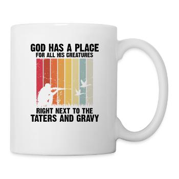 Chasse au canard Chasse au canard Chasseur de canard Chasseur de canard Conception - Mug blanc - blanc - Droite