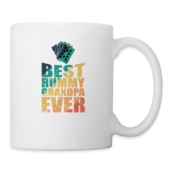Best Rummy Grandpa ever Card Game Romme - Mug - white - Right