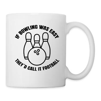 Bowling Cone Cadeau Bowling Ball Bowler Bowling Bowling - Mug blanc - blanc - Droite