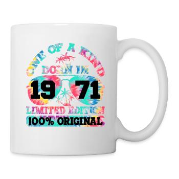 Unique Born 1971 Édition Limitée Été - Mug blanc - blanc - Droite