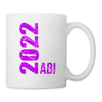 Abitur 2022 Geschenk Junge Mädchen Abi 2022 - Tasse - Weiß - Rechts