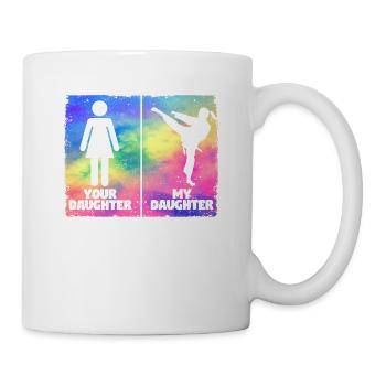 Amoureux des arts martiaux Fier parent - Mug blanc - blanc - Droite