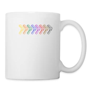 Karate Gürtel Japanische Kampfsportarten Kampf - Tasse - Weiß - Rechts