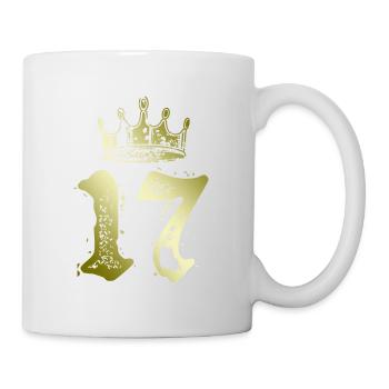 17 Couronne numérique - Mug blanc - blanc - Droite
