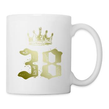 38 Couronne numérique - Mug blanc - blanc - Droite