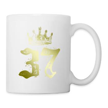37 Couronne numérique - Mug blanc - blanc - Droite