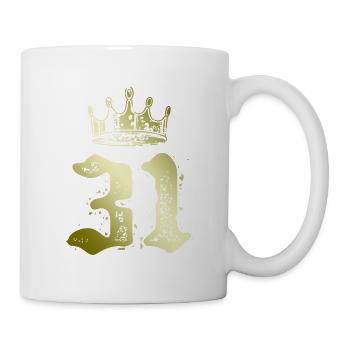 31 Couronne numérique - Mug blanc - blanc - Droite