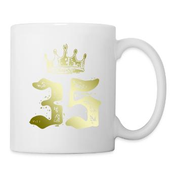 35 Couronne numérique - Mug blanc - blanc - Droite